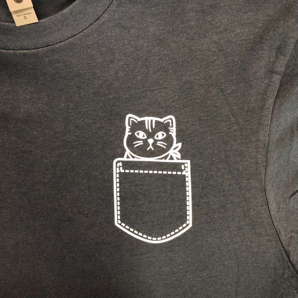 Cat Pocket Unisex T-shirt